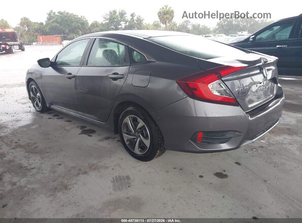 19XFC2F63KE018740 2019 HONDA CIVIC Gray Trasero izquierdo