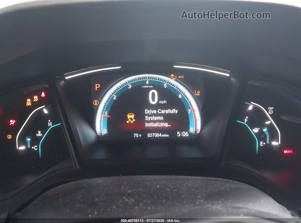 19XFC2F63KE018740 2019 HONDA CIVIC Gray Vista de los asientos traseros