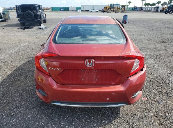 19XFC2F63LE022059 2020 HONDA CIVIC Maroon Հետևի տեսք