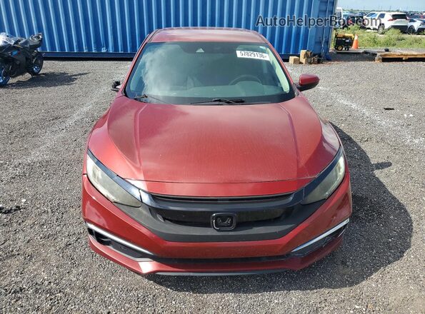 19XFC2F63LE022059 2020 HONDA CIVIC Maroon Դիմացի տեսք