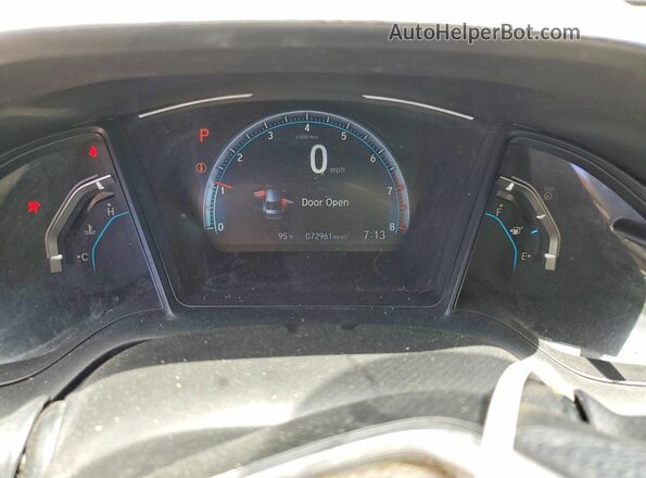 19XFC2F64KE025163 2019 HONDA CIVIC Серый Вид щитка приборов