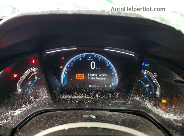 19XFC2F64KE027902 2019 HONDA CIVIC Black Instrument cluster view