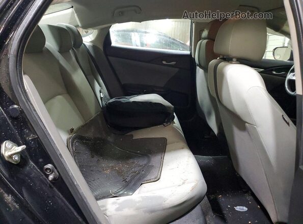 19XFC2F64KE027902 2019 HONDA CIVIC Black Rear seats view