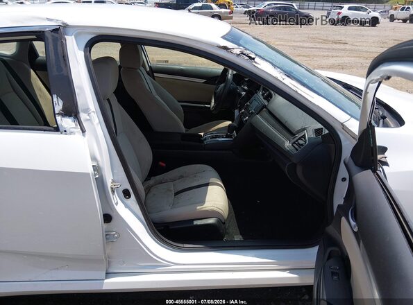 19XFC2F64KE030556 2019 HONDA CIVIC White Widok wnętrza z przodu