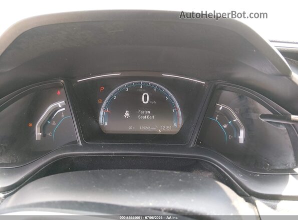 19XFC2F64KE030556 2019 HONDA CIVIC White Widok tylnych siedzeń