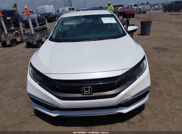 19XFC2F64KE030556 2019 HONDA CIVIC White Widok zestawu wskaźników