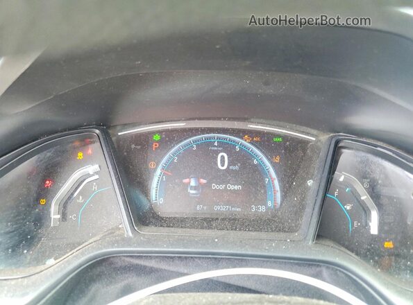 19XFC2F64LE017890 2020 HONDA CIVIC Black Vista del cuadro de instrumentos