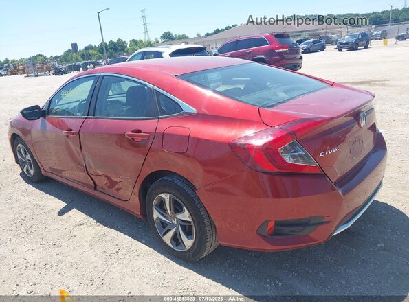 19XFC2F65KE003785 2019 HONDA CIVIC Red Trasero izquierdo