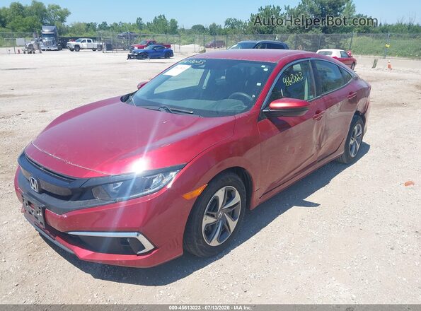 19XFC2F65KE003785 2019 HONDA CIVIC Red Vista tres cuartos delantera izquierda