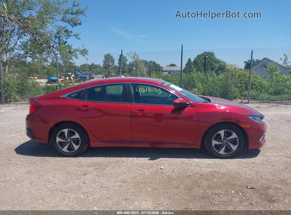 19XFC2F65KE003785 2019 HONDA CIVIC Red Vista interior trasera