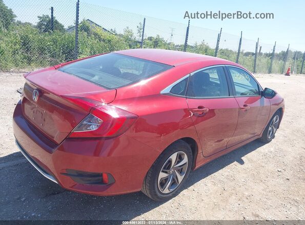 19XFC2F65KE003785 2019 HONDA CIVIC Red Trasero derecho