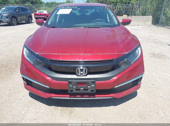 19XFC2F65KE003785 2019 HONDA CIVIC Red Vista del cuadro de instrumentos