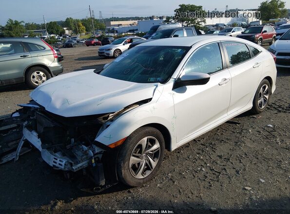 19XFC2F65KE010641 2019 HONDA CIVIC White Vista tres cuartos delantera izquierda