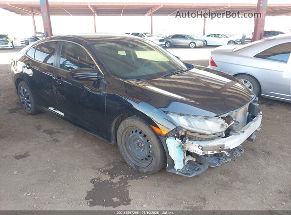 19XFC2F65KE016858 2019 HONDA CIVIC Black Vista frontal