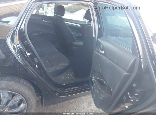19XFC2F65KE016858 2019 HONDA CIVIC Black Vista de la etiqueta del VIN