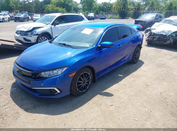 19XFC2F65KE040044 2019 HONDA CIVIC Blue Передня ліва чверть
