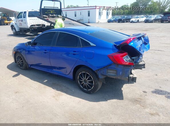 19XFC2F65KE040044 2019 HONDA CIVIC Blue Задня ліва чверть