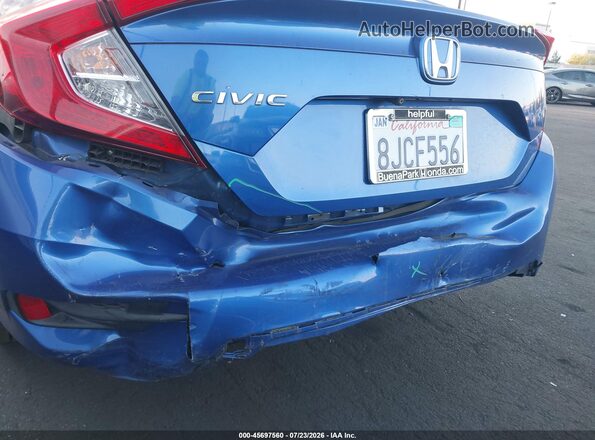 19XFC2F65KE203775 2019 HONDA CIVIC Blue Սարքավորումների վահանակի տեսք