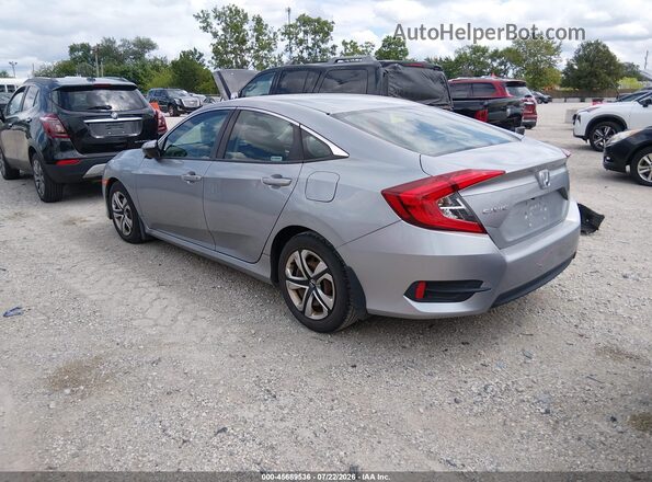 19XFC2F66JE001283 2018 HONDA CIVIC Silver Հետևի ձախ