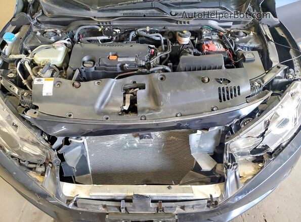 19XFC2F66JE034039 2018 HONDA CIVIC Gray Rear interior view