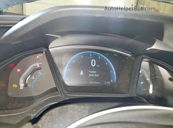 19XFC2F66JE034039 2018 HONDA CIVIC Gray Instrument cluster view