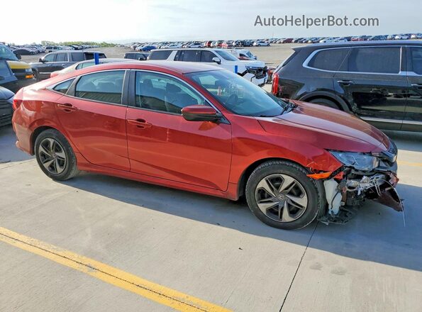 19XFC2F66KE023351 2019 HONDA CIVIC Burgundy წინა მარჯვენა