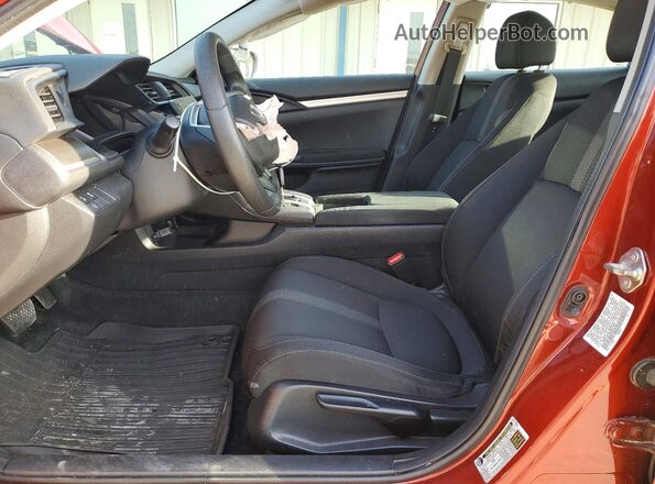 19XFC2F66KE023351 2019 HONDA CIVIC Burgundy წინა სალონის ხედი