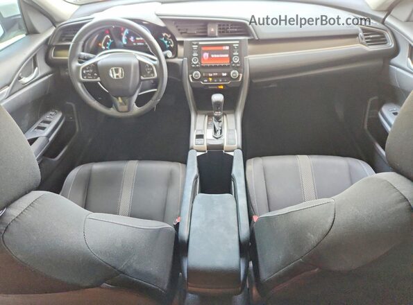 19XFC2F66KE214736 2019 HONDA CIVIC White Вид панелі приладів