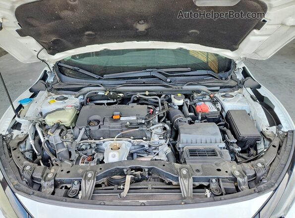 19XFC2F66KE214736 2019 HONDA CIVIC White Вид задньої частини салону