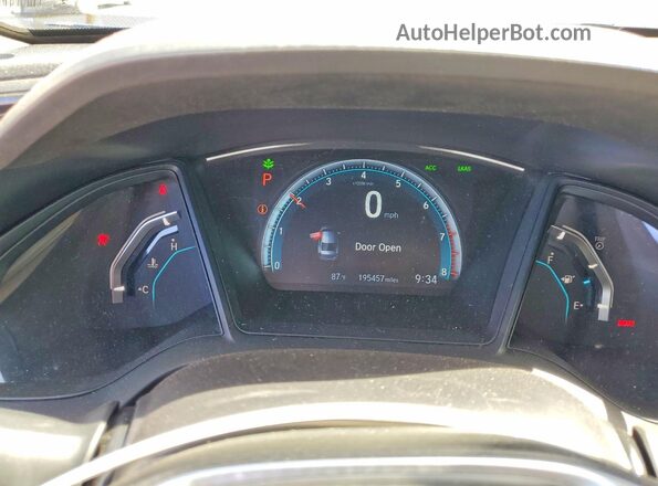19XFC2F67GE052770 2016 HONDA CIVIC Blue Вид щитка приладів