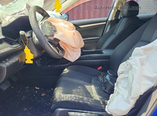 19XFC2F67KE016649 2019 HONDA CIVIC Blue Vista interior delantera