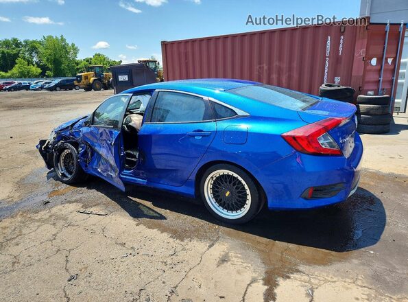 19XFC2F67KE016649 2019 HONDA CIVIC Blue Trasero izquierdo