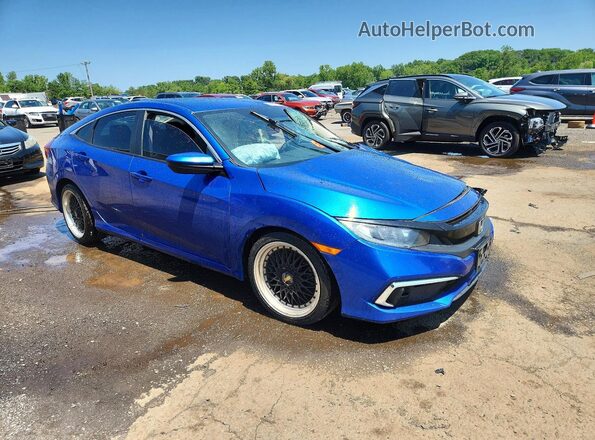 19XFC2F67KE016649 2019 HONDA CIVIC Blue Delantero derecho