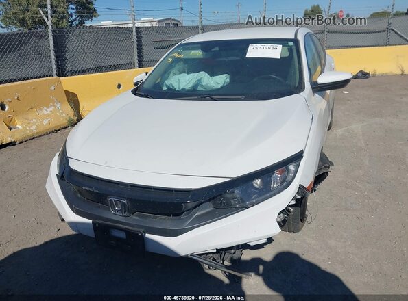 19XFC2F67LE210762 2020 HONDA CIVIC White Widok wnętrza z tyłu