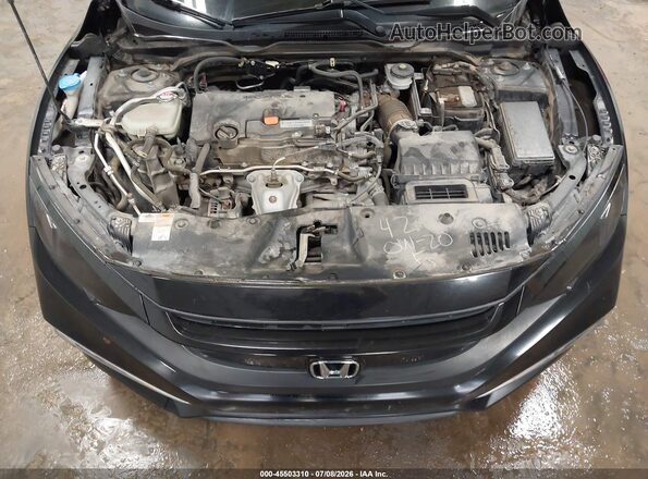 19XFC2F68KE010536 2019 HONDA CIVIC Black უკანა ხედი
