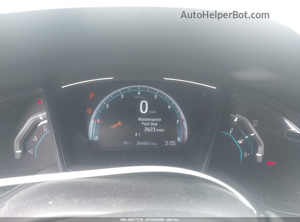 19XFC2F68KE035095 2019 HONDA CIVIC Серебряный Вид задних сидений