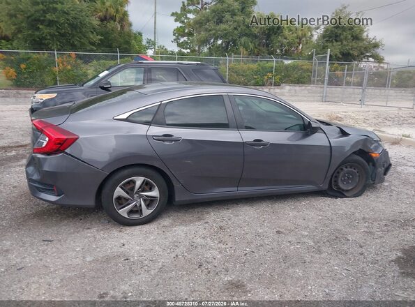 19XFC2F68KE046517 2019 HONDA CIVIC Gray Rear interior view