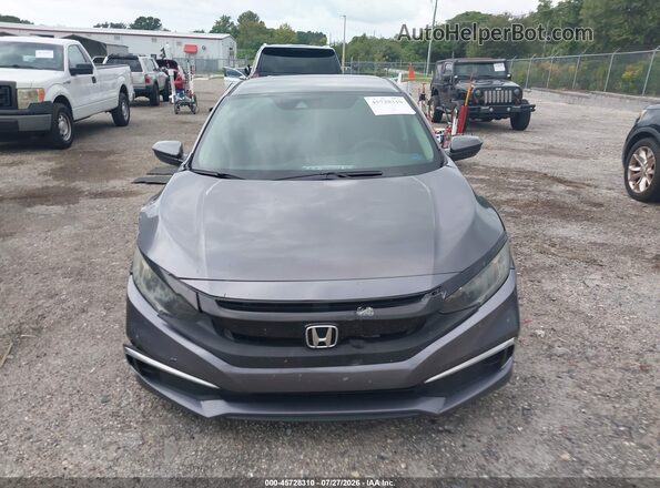 19XFC2F68KE046517 2019 HONDA CIVIC Gray Instrument cluster view