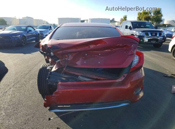 19XFC2F68KE209909 2019 HONDA CIVIC Red Rear view