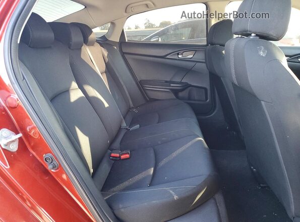19XFC2F68KE209909 2019 HONDA CIVIC Red Rear seats view