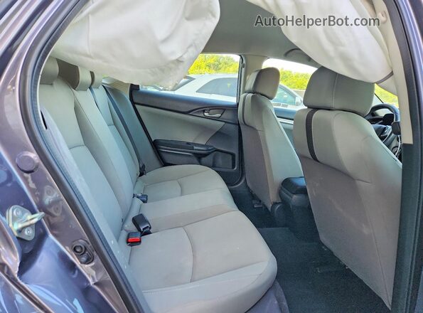 19XFC2F68KE210431 2019 HONDA CIVIC Gray უკანა სავარძლების ხედი