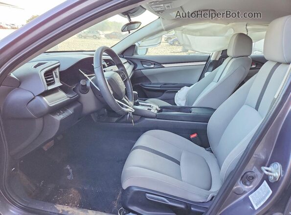19XFC2F68KE210431 2019 HONDA CIVIC Gray წინა სალონის ხედი