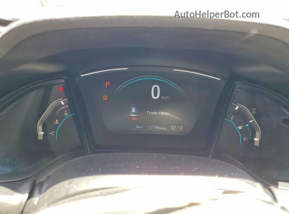 19XFC2F69KE024736 2019 HONDA CIVIC Blue Widok zestawu wskaźników