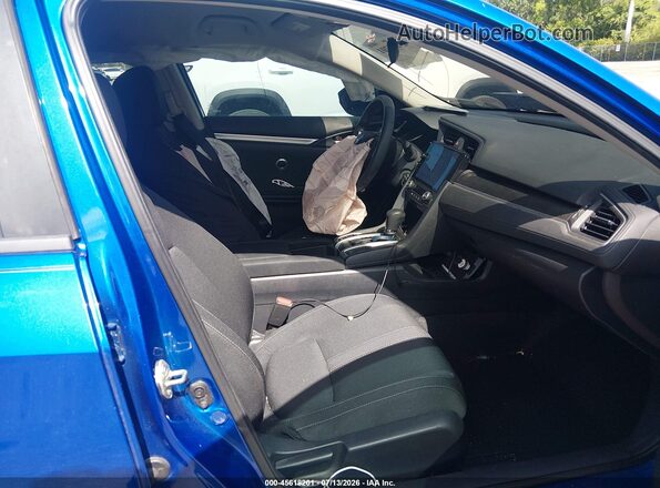 19XFC2F69KE049720 2019 HONDA CIVIC Blue Вид салону спереду