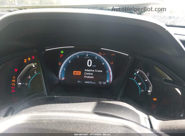 19XFC2F69KE049720 2019 HONDA CIVIC Blue Вид задніх сидінь
