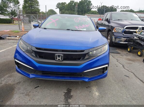 19XFC2F69LE006321 2020 HONDA CIVIC Blue Вид щитка приладів