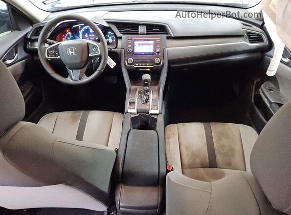 19XFC2F69LE013334 2020 HONDA CIVIC Gray Widok deski rozdzielczej