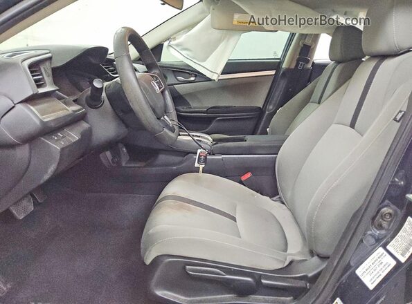 19XFC2F69LE013334 2020 HONDA CIVIC Gray Widok wnętrza z przodu