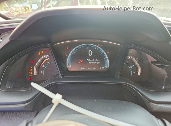 19XFC2F6XKE035079 2019 HONDA CIVIC Black Instrument cluster view