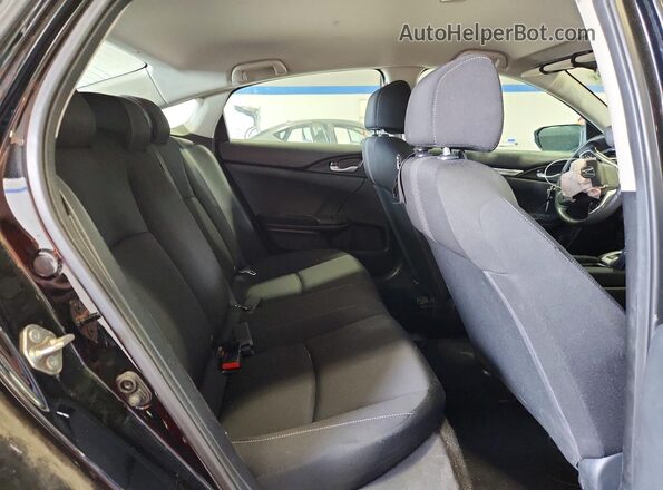 19XFC2F6XKE035079 2019 HONDA CIVIC Black Rear seats view